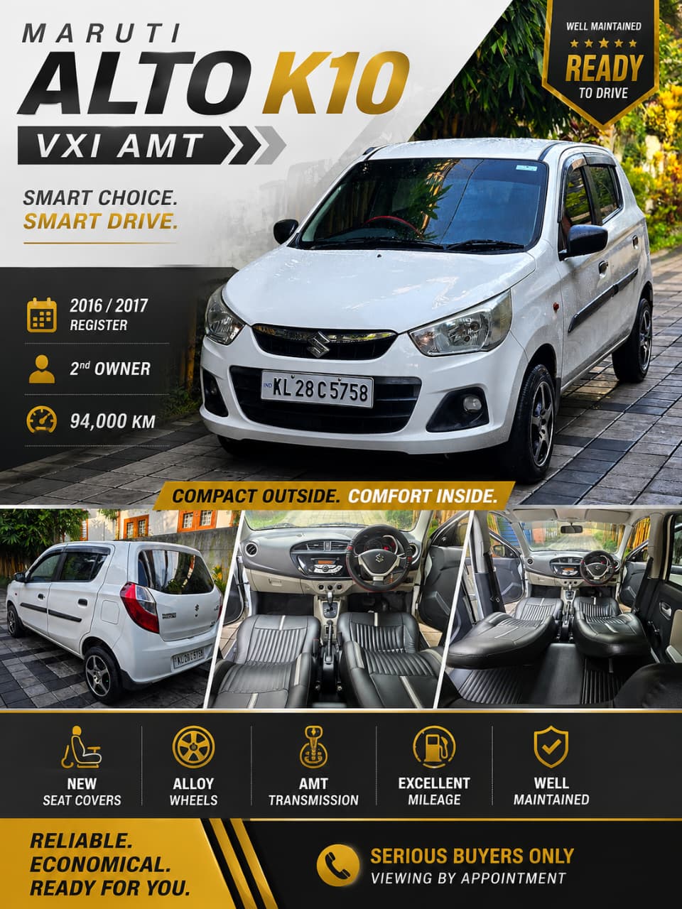 Alto K10 VXI Automatic 2016/2017Reg